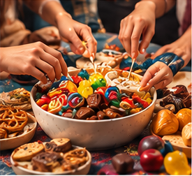 Sweets shared with friends