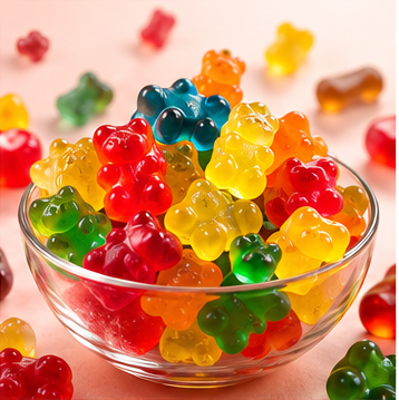 Colourful gummies